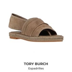 🆕  Tory Burch Suede Slingback Espadrille Sandals